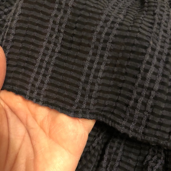 LoveShackFancy navy & black ruffle tier miniskirtM - Picture 6 of 9